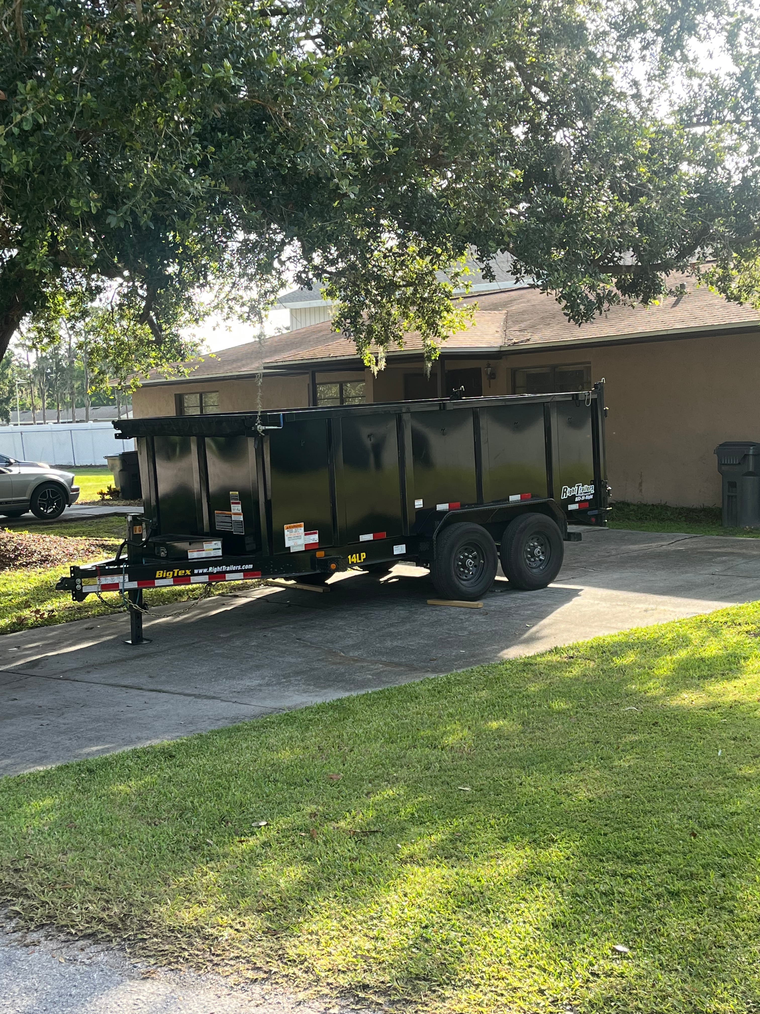 Trailer at residential property